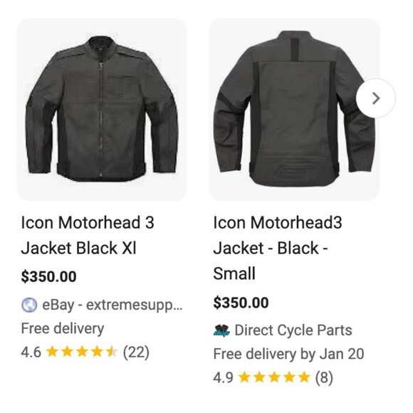 Icon Motorhead Asphalt Technologies Armored Leather Motorcycle Jacket Coat Small - Picture 8 of 8